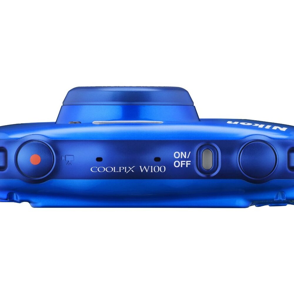 NEW Blue Nikon COOLPIX W100 Digital Camera - Picture 3 of 5